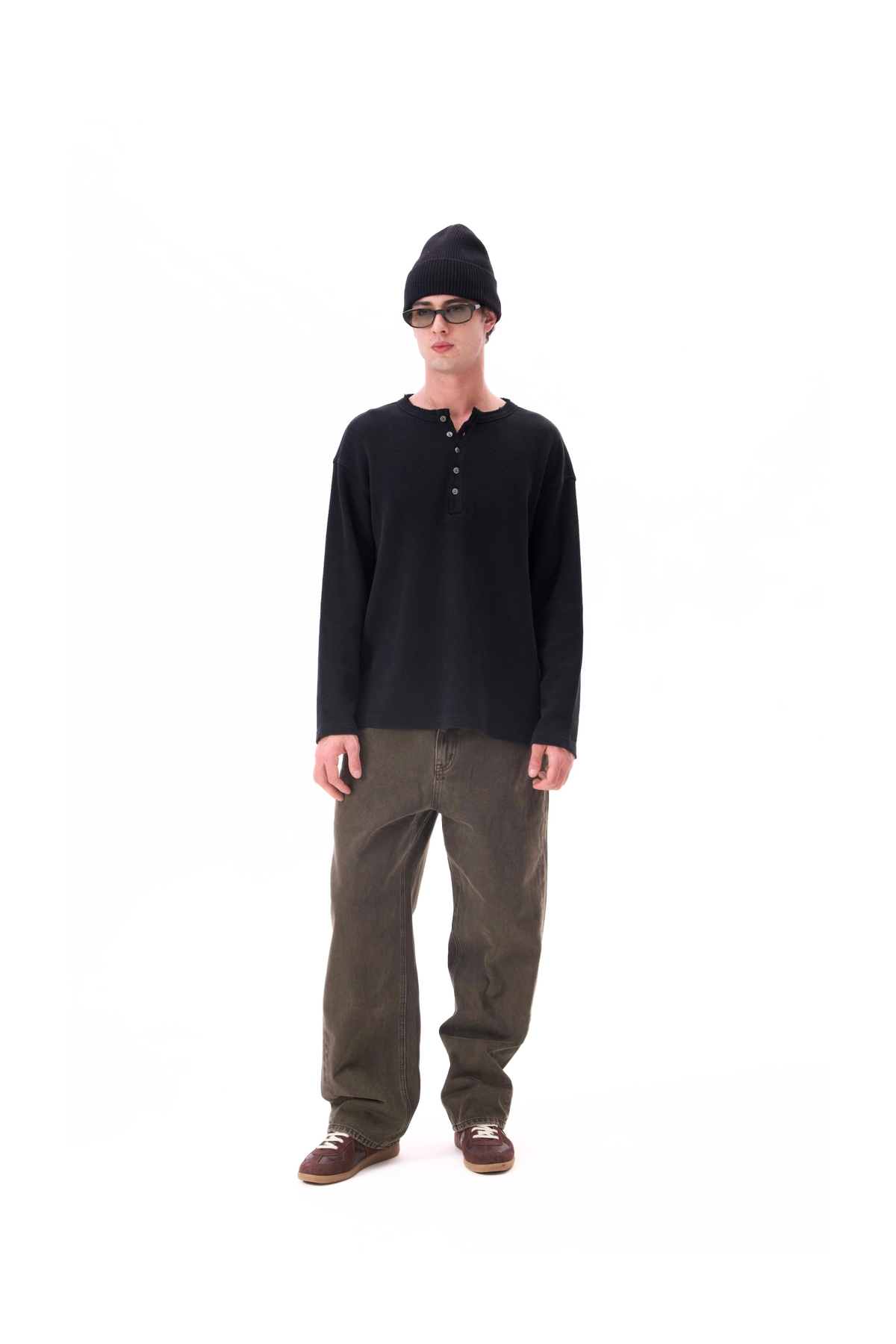 HEAVYWEIGHT COTTON HENLEY