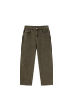 STRAIGHT-LEG GREEN JEANS