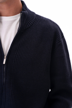 RIBBED KNIT CARDIGAN