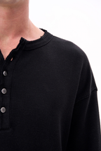 HEAVYWEIGHT COTTON HENLEY
