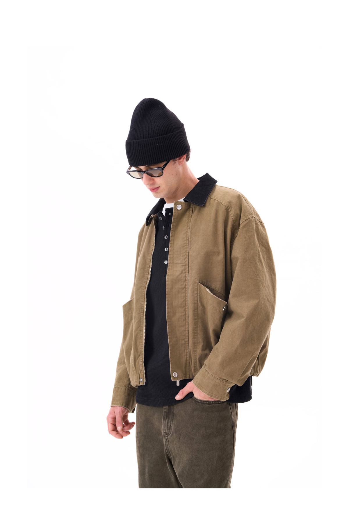 HEAVYWEIGHT COTTON HENLEY