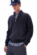 RIBBED KNIT CARDIGAN
