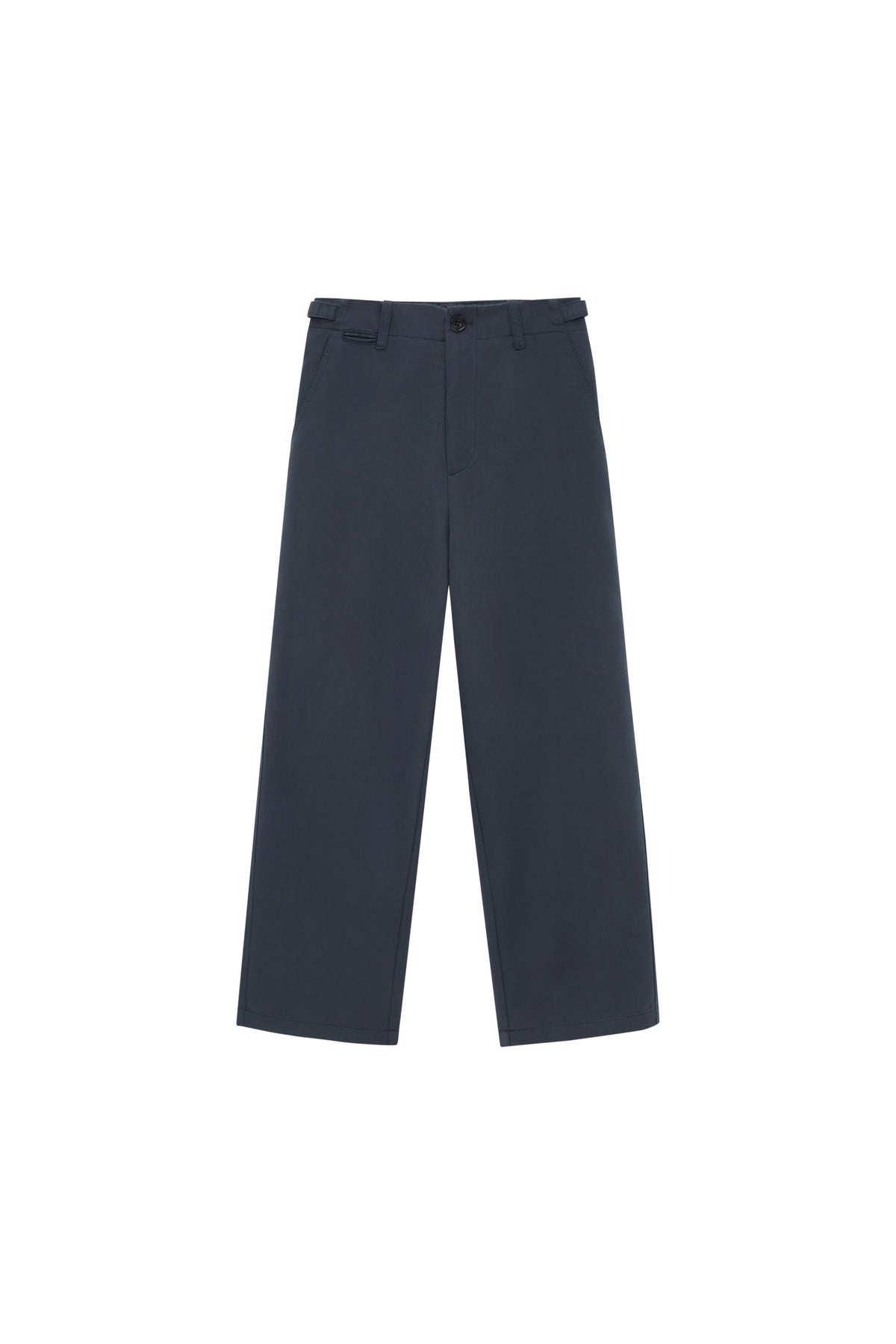 STRAIGHT-LEG COTTON TROUSERS